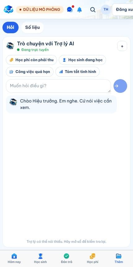 AI Ban giám hiệu trên điện thoại